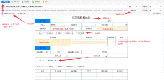 说明: 奖助勤补发放表